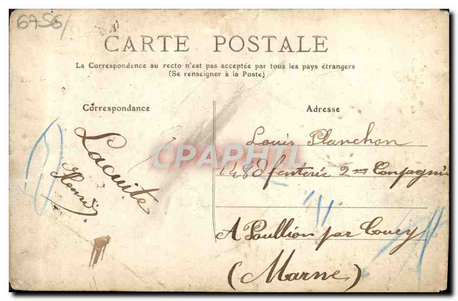 CPA Lille  — Rückseite