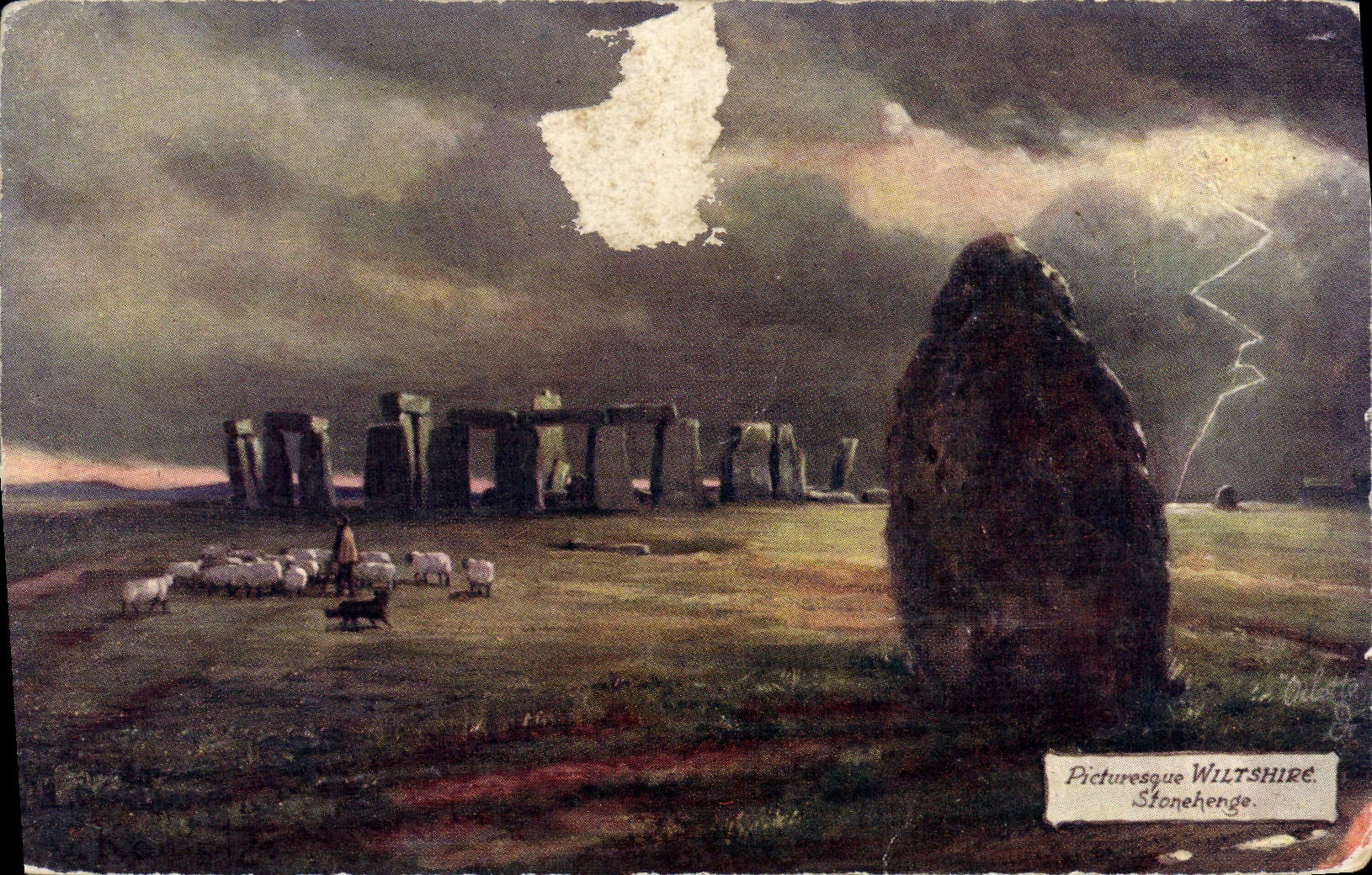 CPA Picturesque Wiltshire Stoneherge