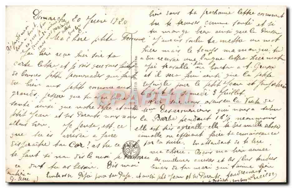CPA La Vie de Jeanne d'Arc Le Bucher de Rouen — Rückseite