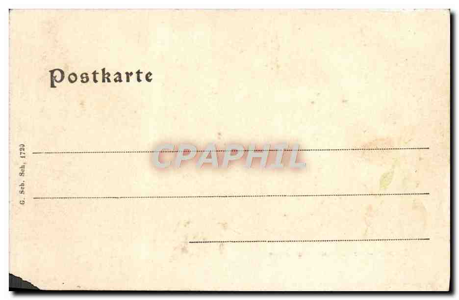 CPA Zabern Schloss und Kanalpartie — Verso