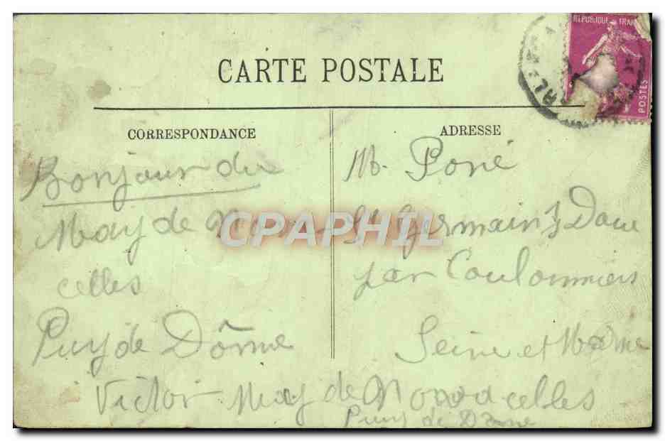 CPA La Chaise Dieu Le Foiral — Rückseite