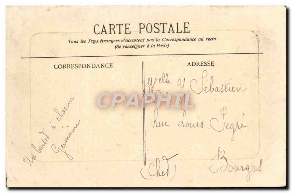 CPA Langeais Le Chateau  — Rückseite
