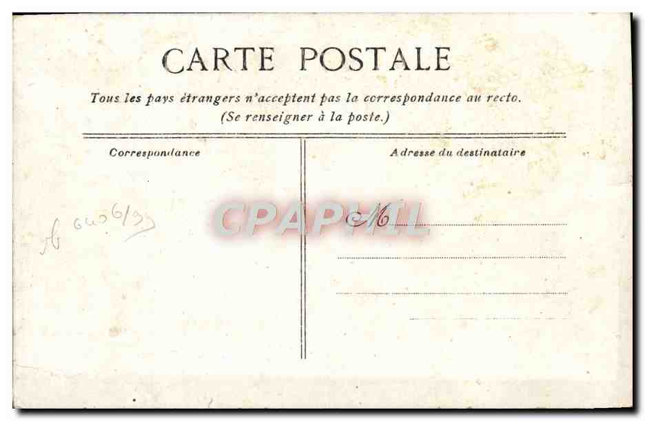 CPA Paris Le Tribunal De Commerce — Rückseite