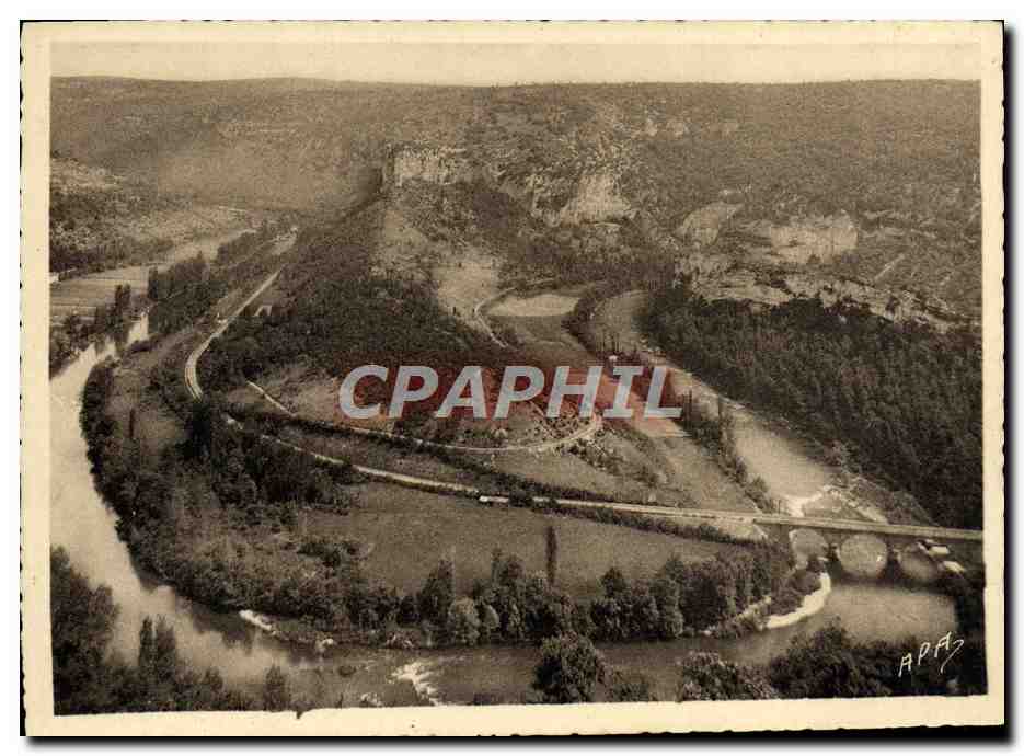 CPA Le Tarn et Garonne Illuster St Antonin Noble Val Les contours de l'Aveyron au rocher de Rone 