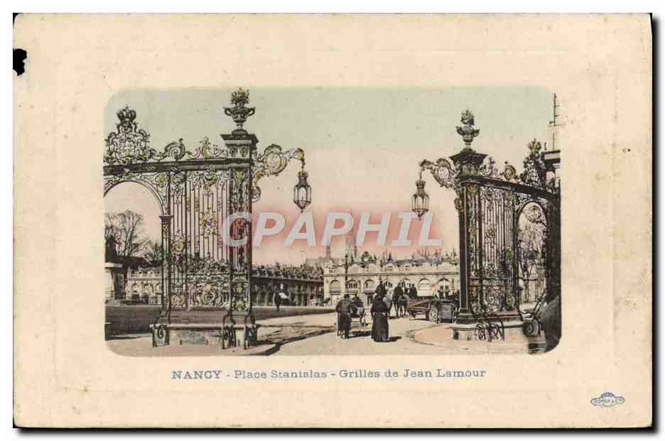 CPA Nancy Place Stanislas Grilles De Jean Lamour