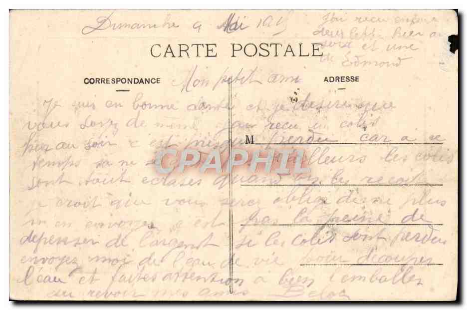 CPA Nancy Place Stanislas Grilles De Jean Lamour — Verso