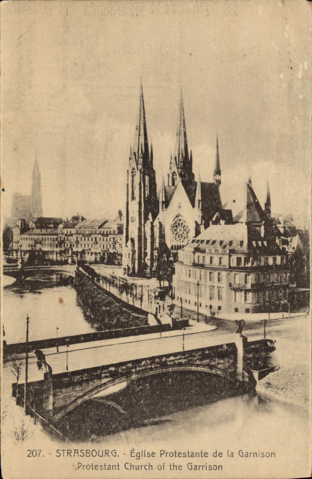 CPA Strasbourg Eglise Protestante De La Garnison