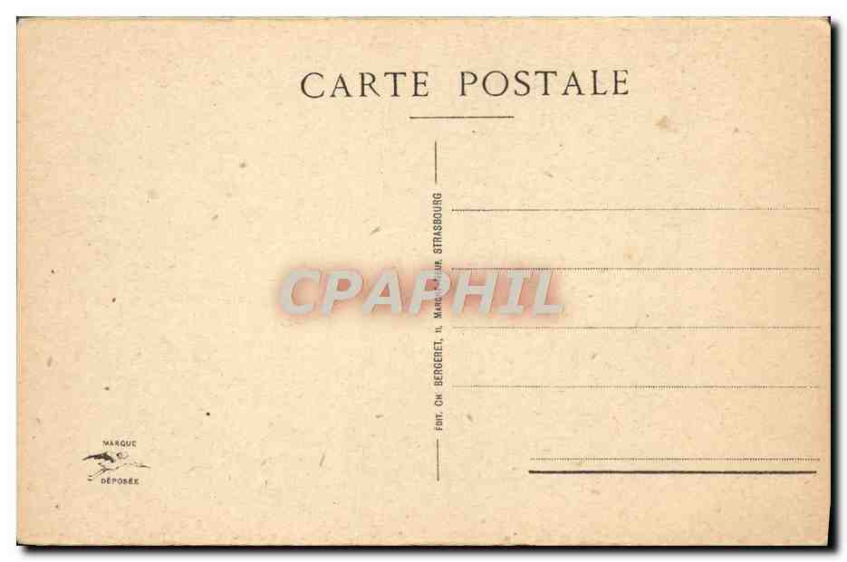 CPA Strasbourg Eglise Protestante De La Garnison — Verso