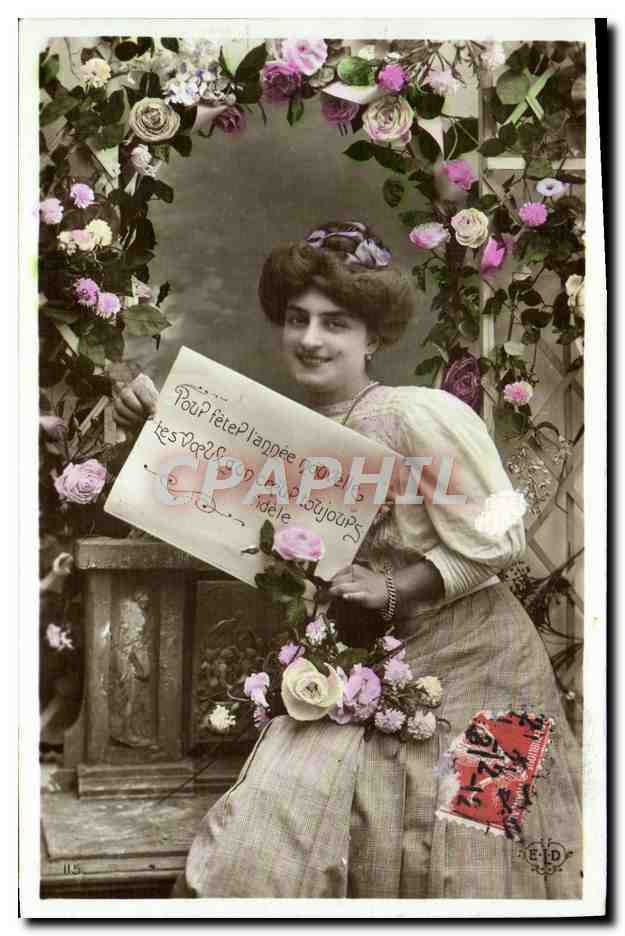 CPA Pour Fete l'Annee Femme