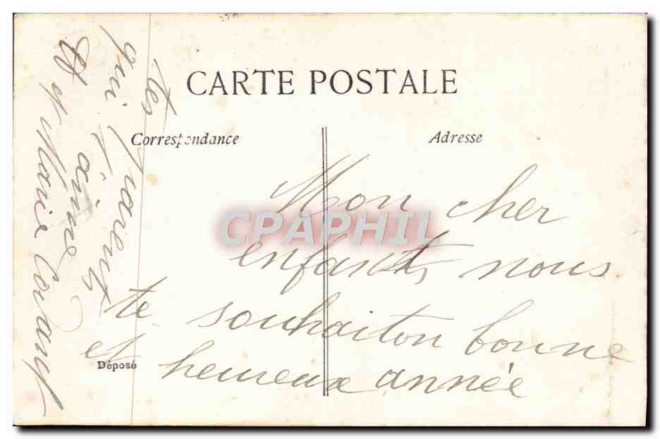 CPA Pour Fete l'Annee Femme — Rückseite