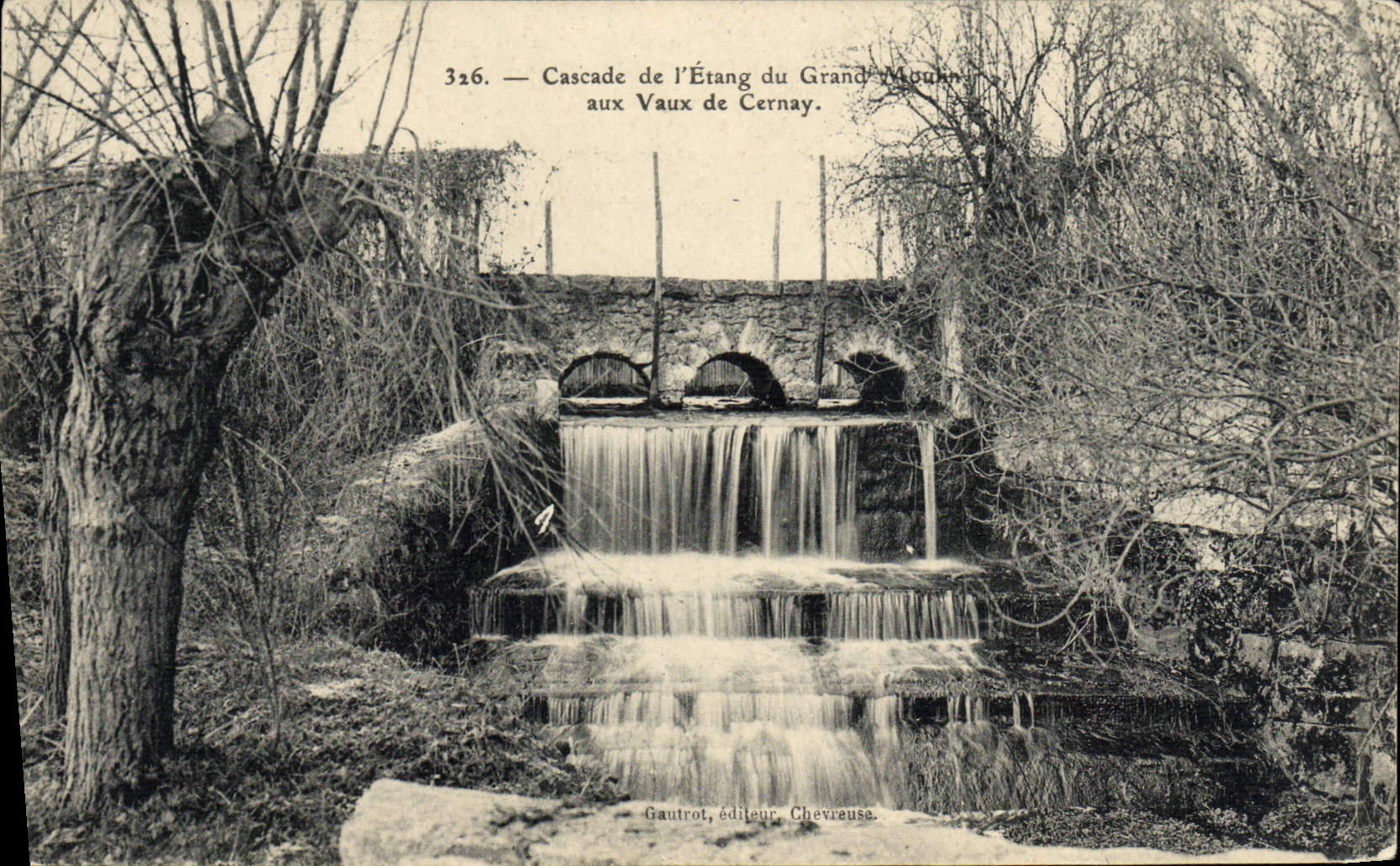 Cascades de l'Étang du Grand-Mouney — aux Vaux de Cernay — Gautrot, éditeur Chevreuse, n°326