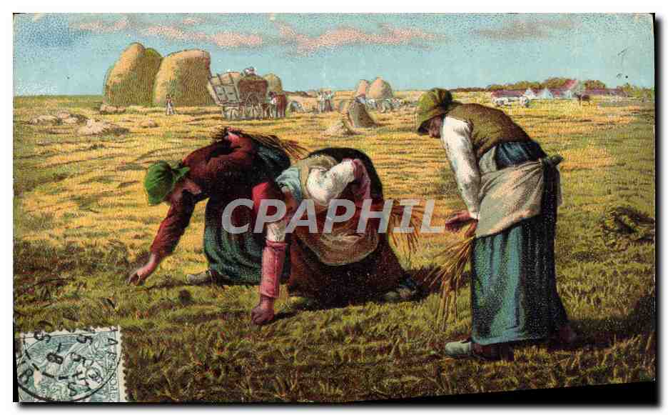 CPA Millet Glaneuses