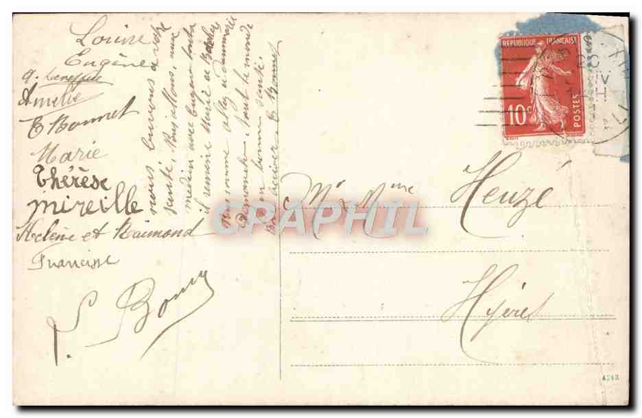 CPA Fantaisie Enfants Chiens — Rückseite