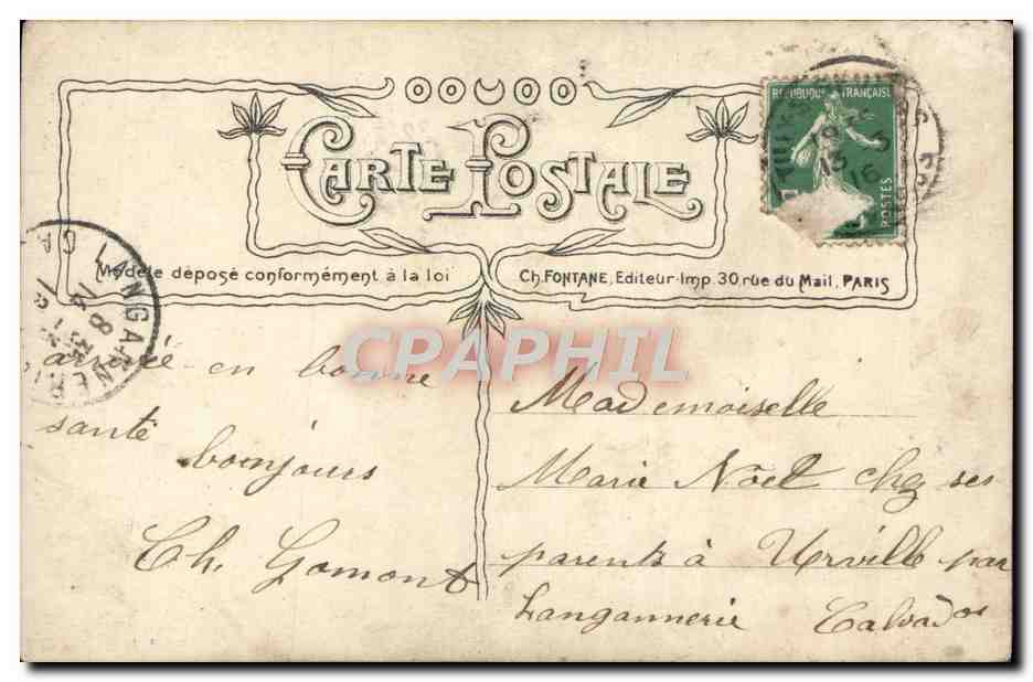 CPA Fantaisie Enfants a la plage  — Verso