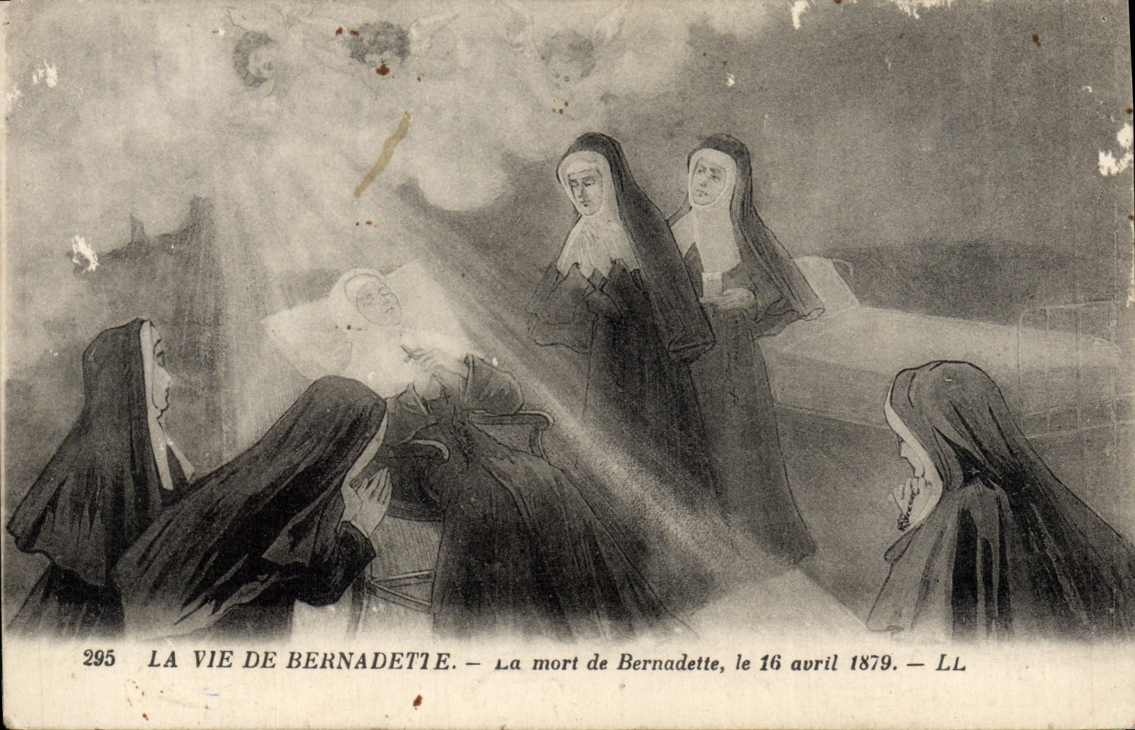 CPA La Vie De Bernadette La Mort De Bernadette Le 16 avril 1879