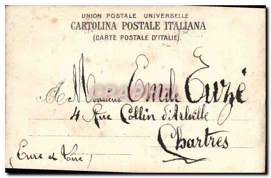 CARTE PHOTO Hommes — Verso