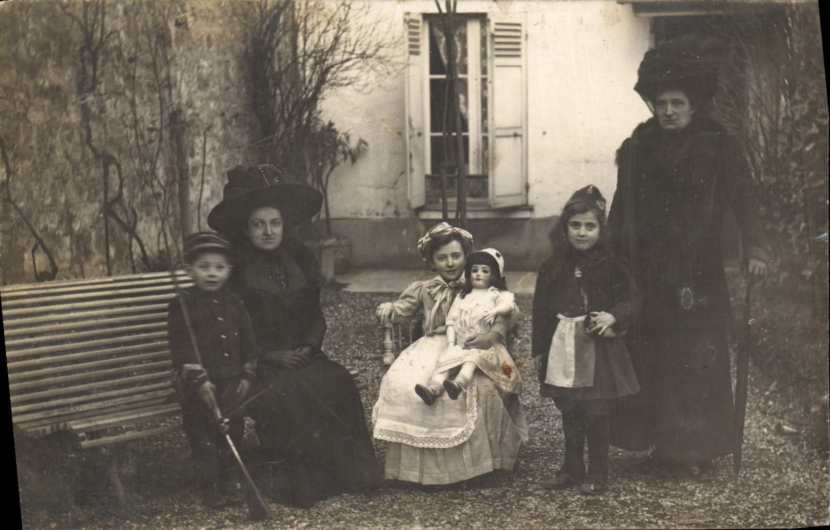 CARTE PHOTO Famille Femmes Enfants