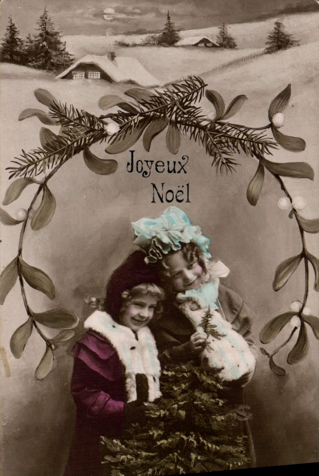 CPA Fantaisie Enfants Joyeux Noel