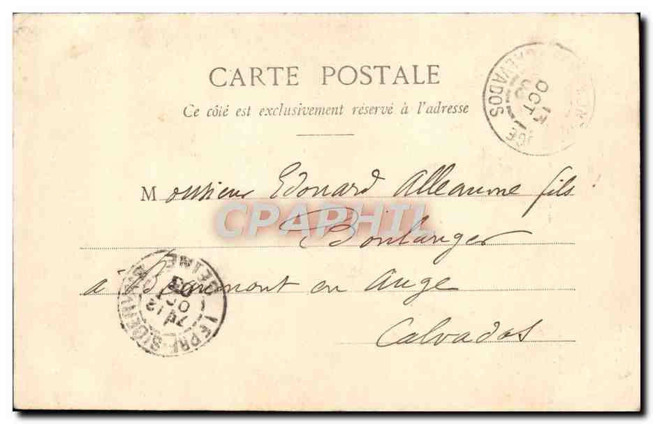 CPA Fantaisie Enfant La Petite Commissionnaire — Verso