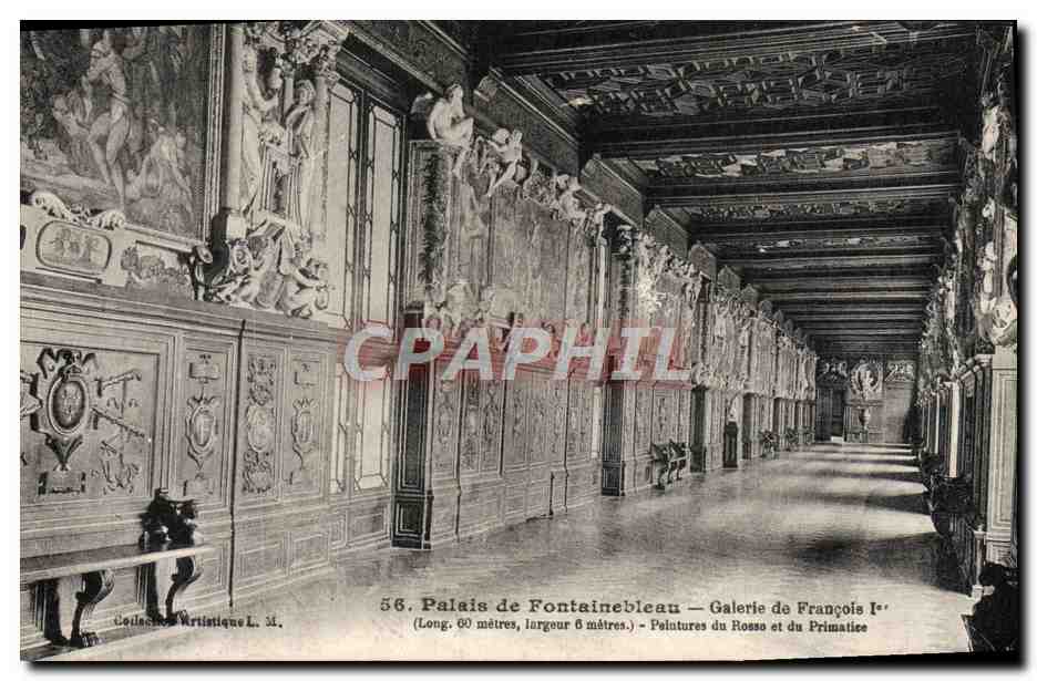 Palacio de Fontainebleau — Galería de Francisco I — Colección Artística L. M.