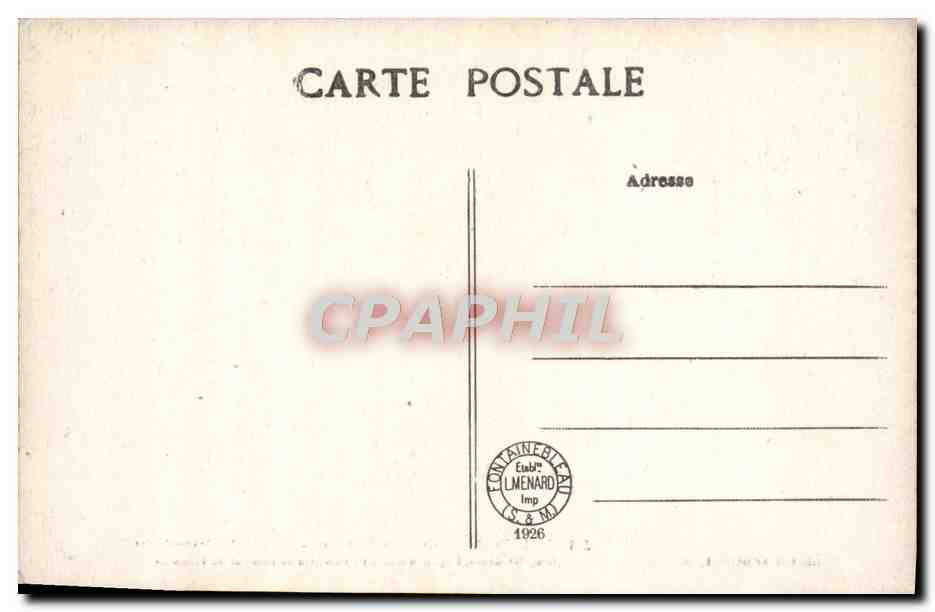 Palacio de Fontainebleau — Galería de Francisco I — Colección Artística L. M. — Reverso
