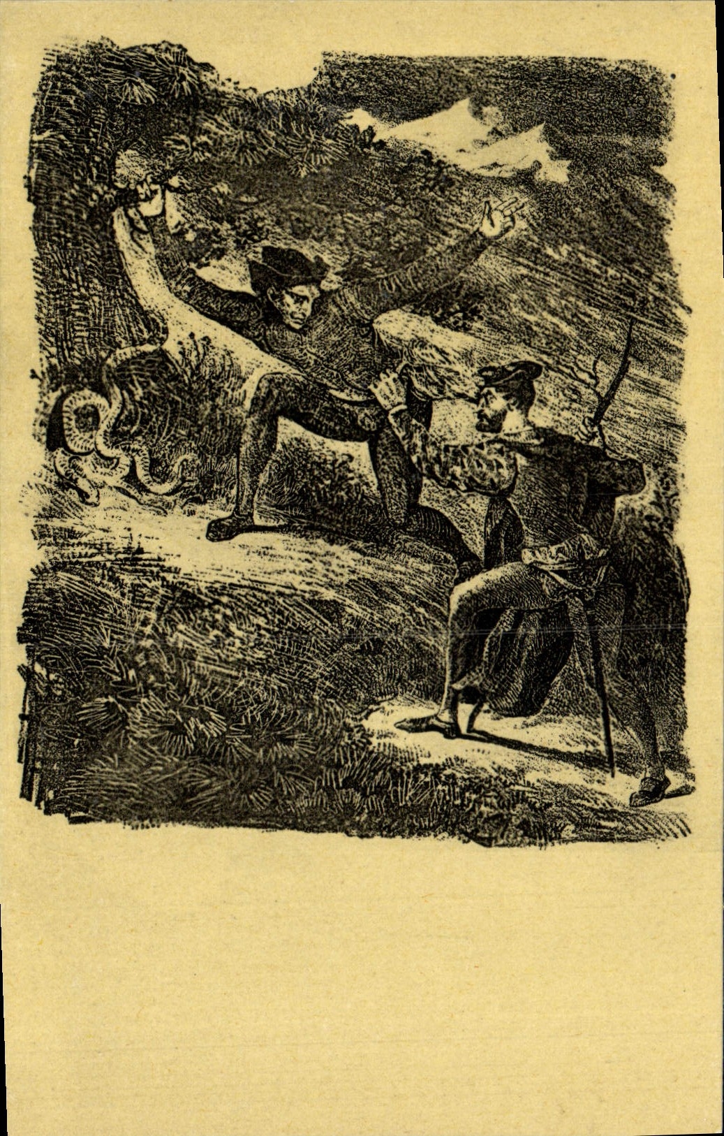 CPA Delacroix Paris Bibliotheque Nationale Cabinet Des Estampes Faust et Mephistopheles dans les montagnes Harz Diable