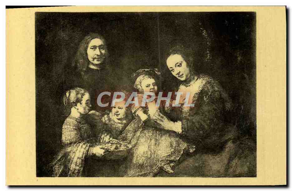 CPA Rembrandt Portrait De Famille Brunswick Musee