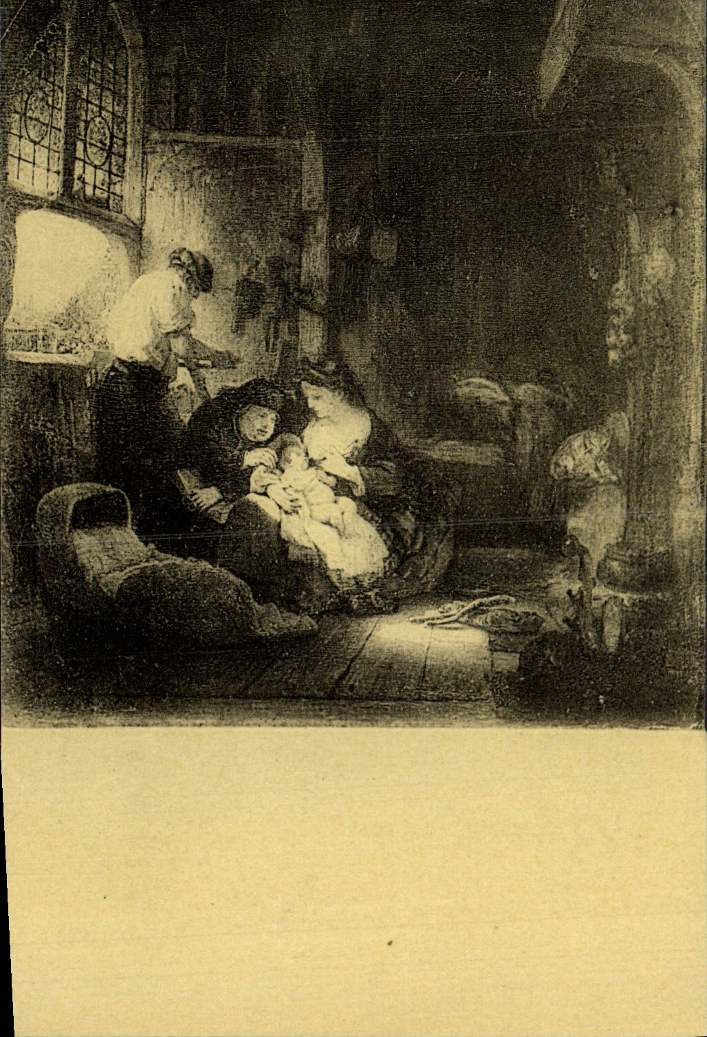 CPA Rembrandt La Sainte Famille Paris Musee Du Louvre