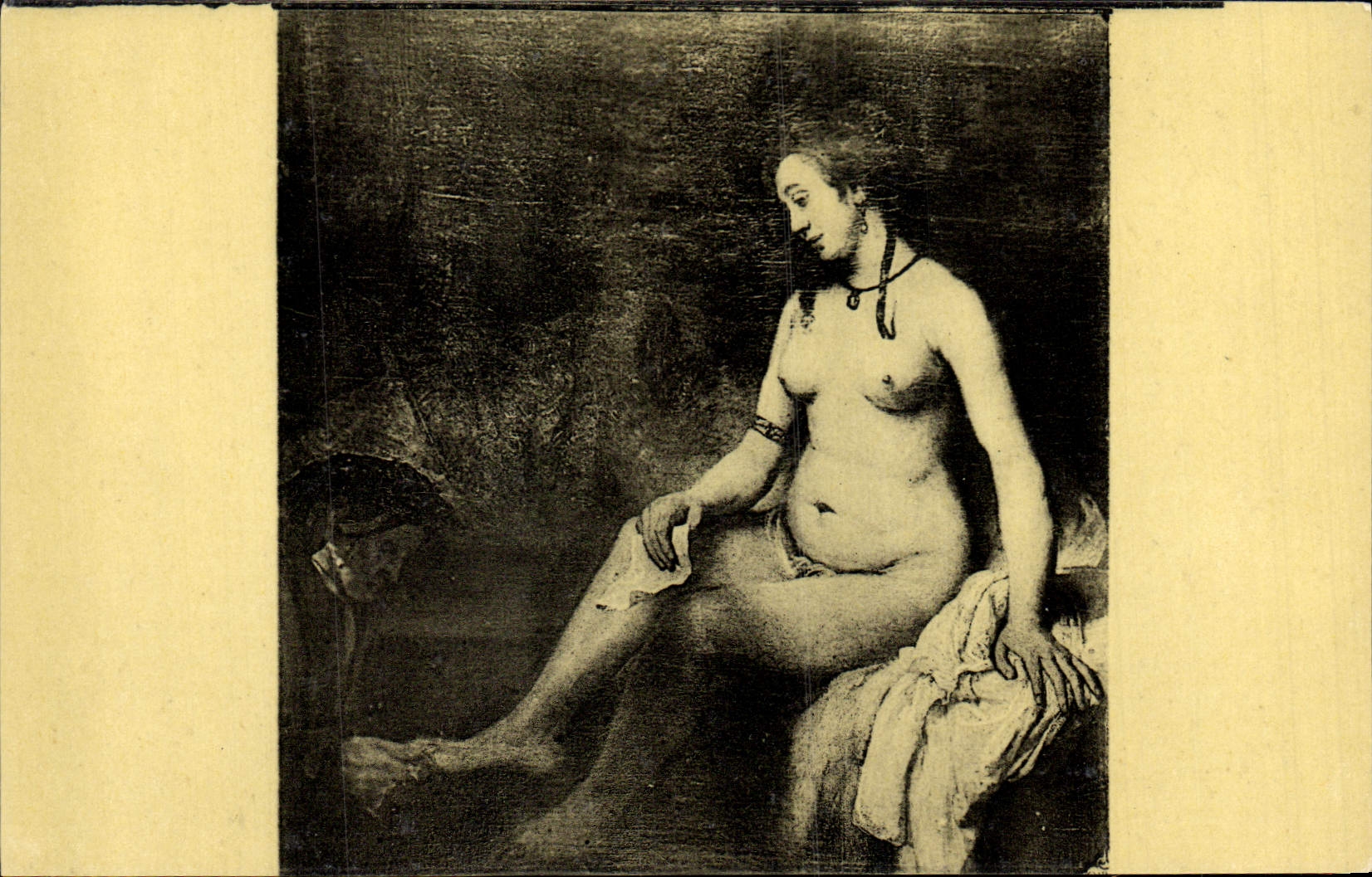 CPA Rembrandt Paris Musee Du Louvre Bethsabee au bain