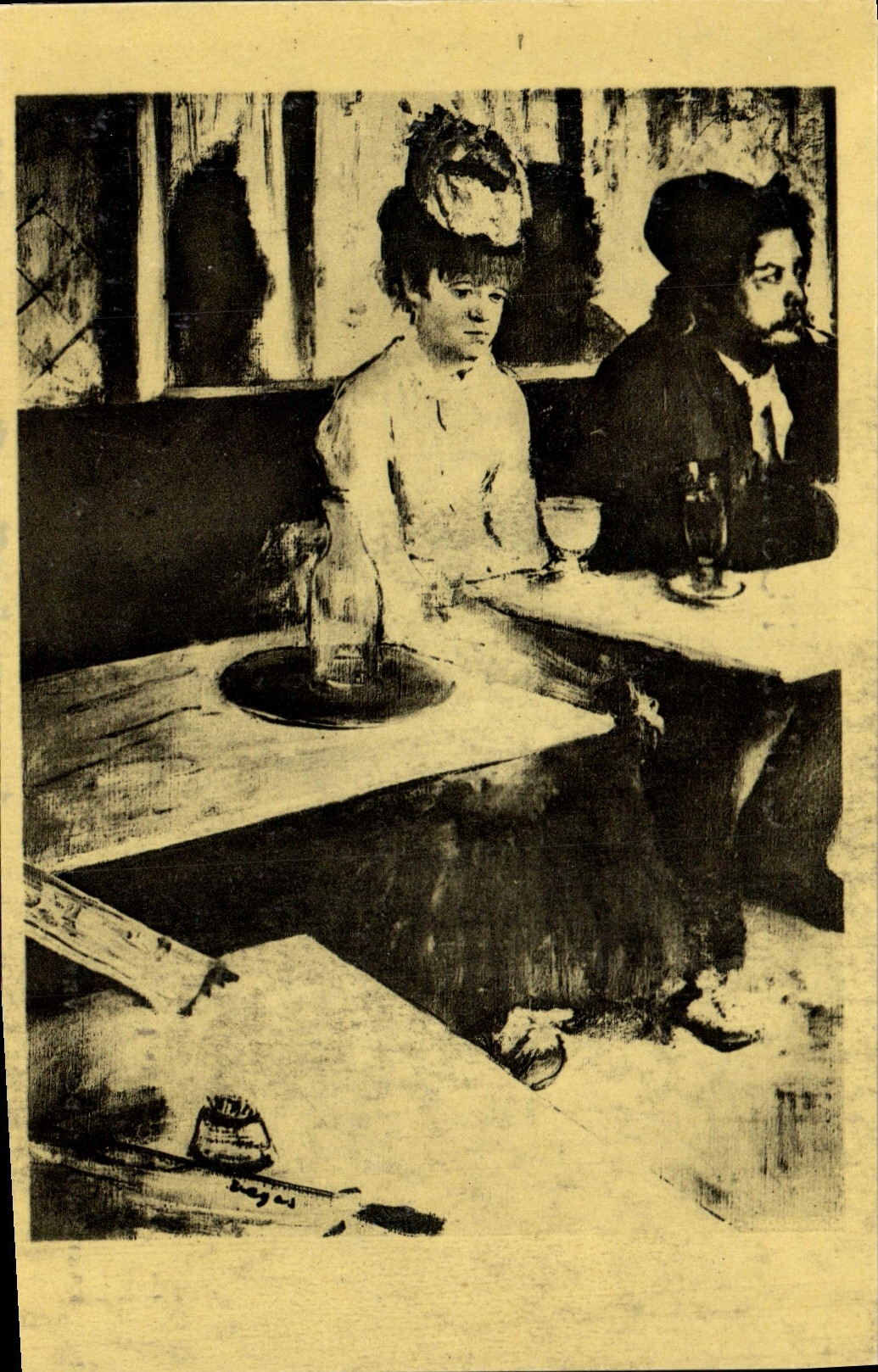 CPA Degas Paris Musee Du Louvre L'absinthe 