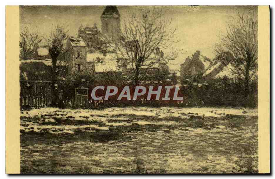 CPA Monet Vetheuil Paris Musee du Louvre