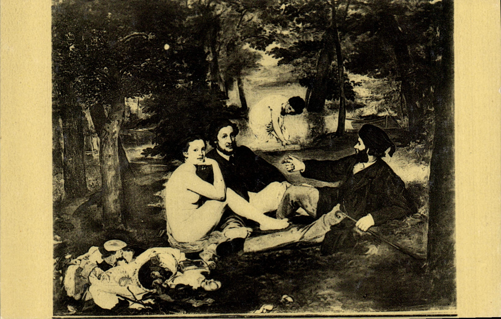 CPA Manet Paris Musee Du Louvre Le dejeuner sur l'herbe Fonds Moreau Nelaton