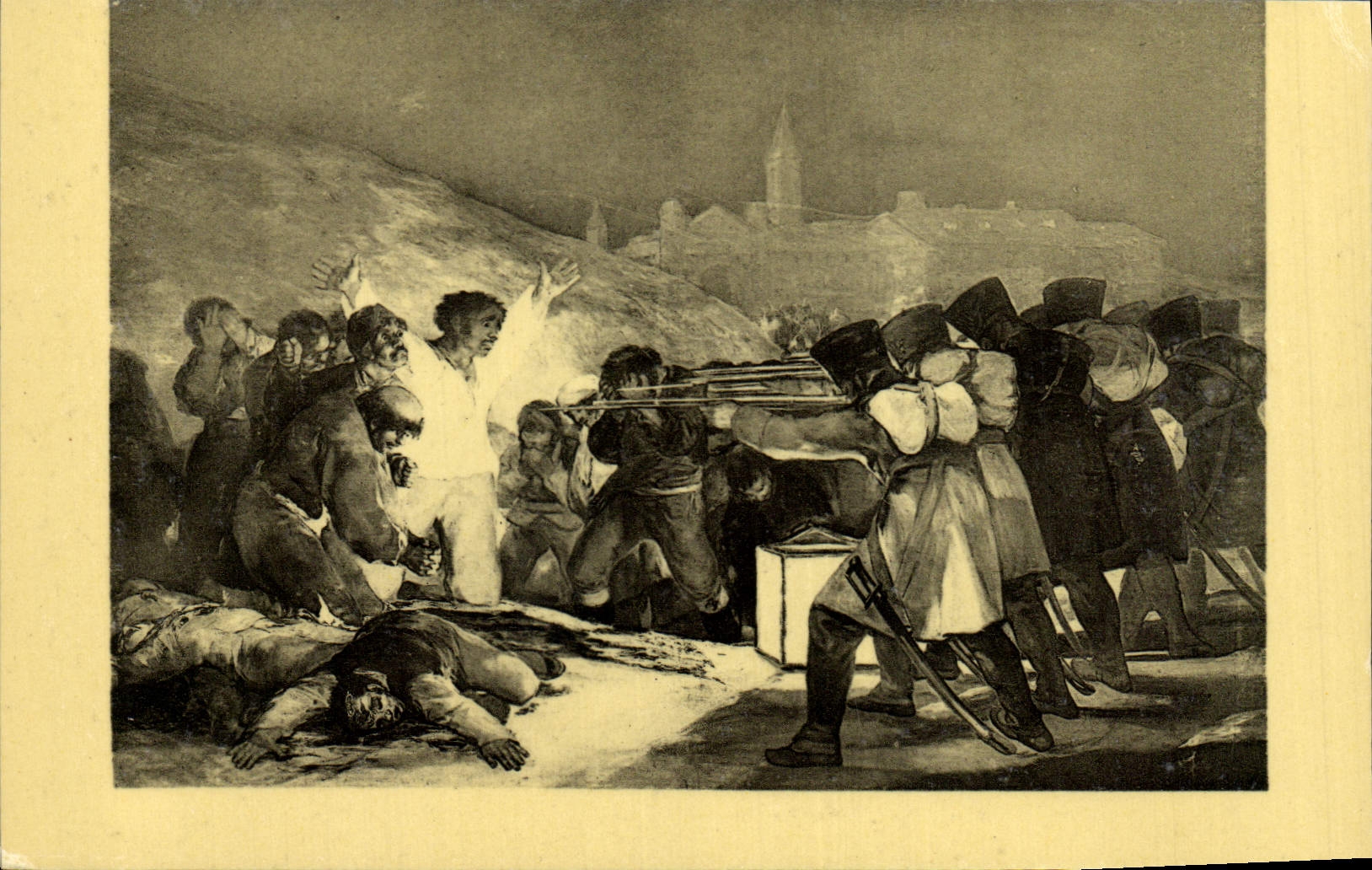 CPA Goya Y Lucientes Madrid Musee Du Prado Les fusillades du 3 mai 1808 Militaria