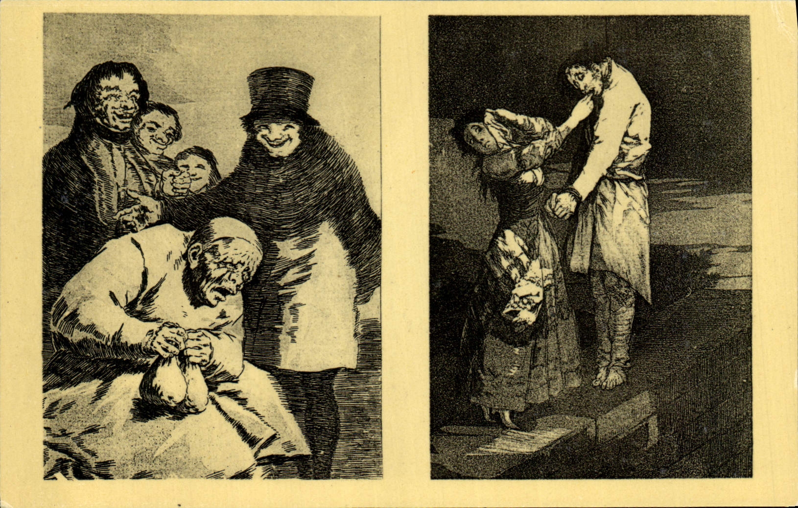 CPA Goya Y Lucientes La chasse aux dents