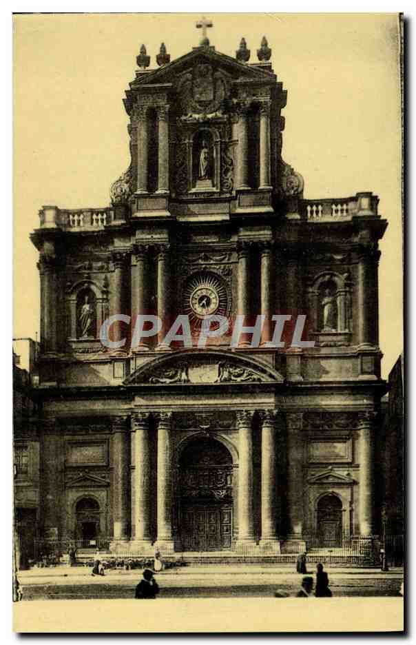 CPA Eglise De Saint Paul Saint Louis Paris Rue Saint Antoine
