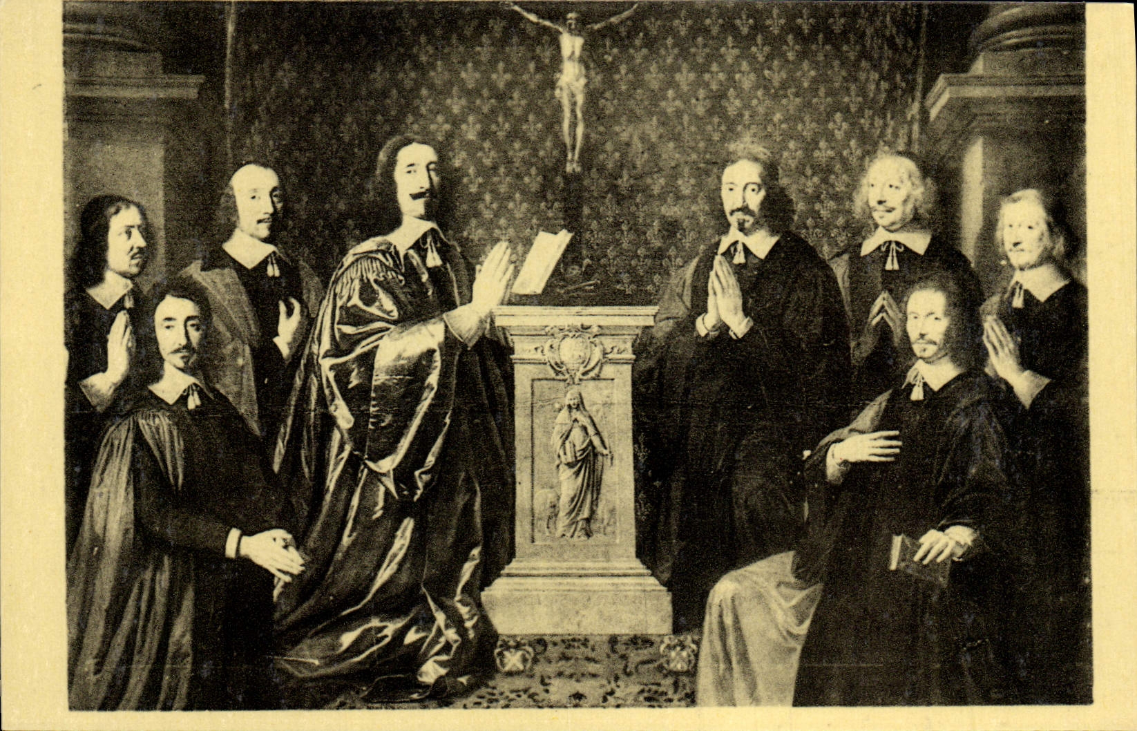 CPA Champaigne Paris Musee Du Louvre Le Prevot des marchands et les echevins de la ville de Paris 