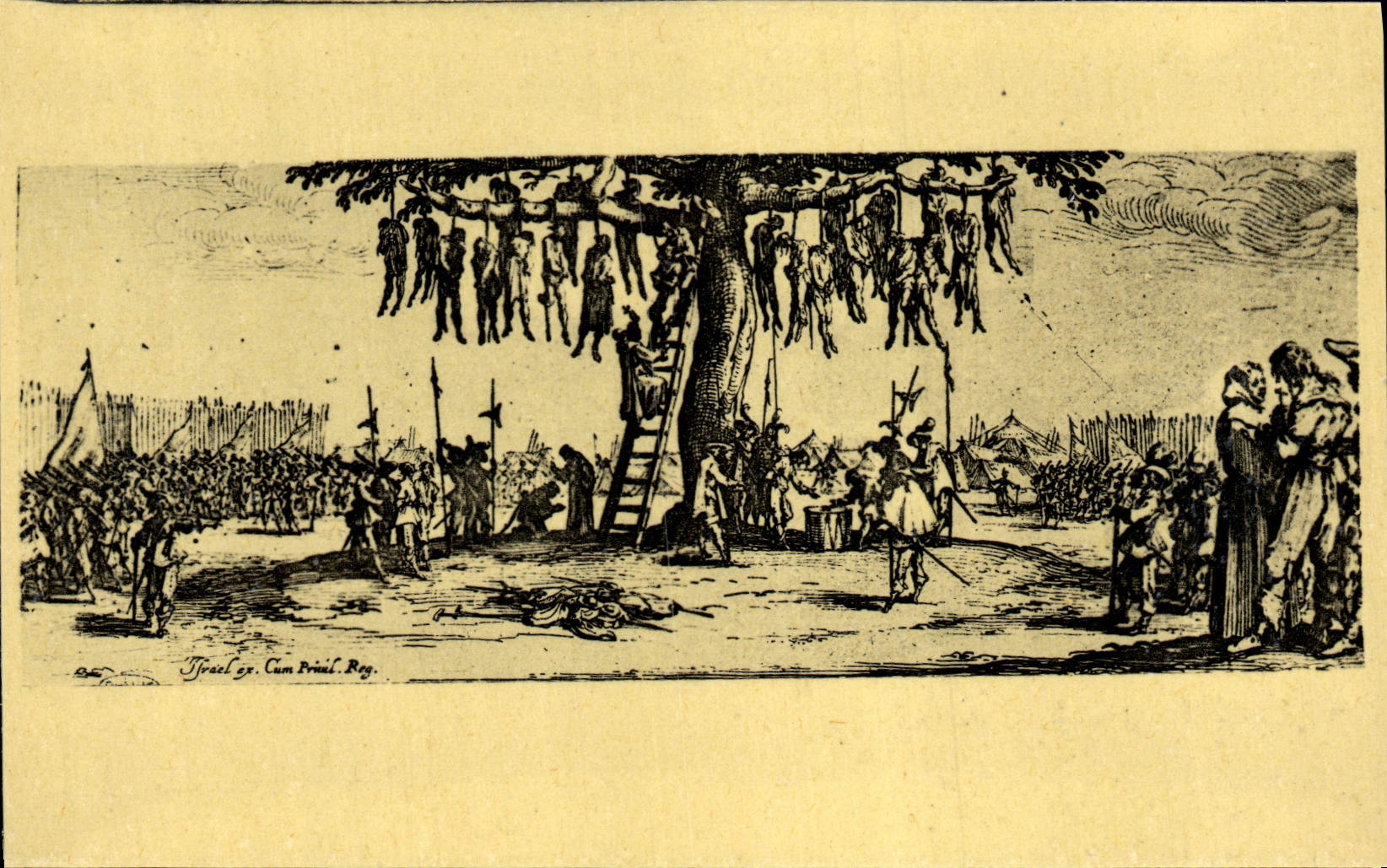 CPA Callot Les Miseres De La Guerre La Pendaison
