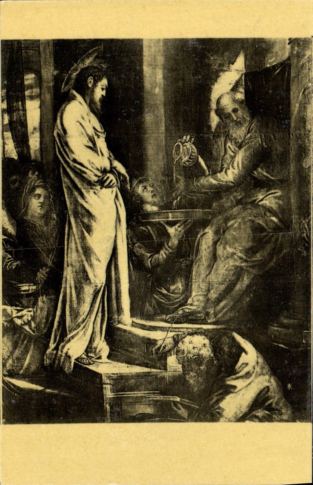 CPA Tintoret Venise Scuola Di San Rocco Jesus devant Pilate