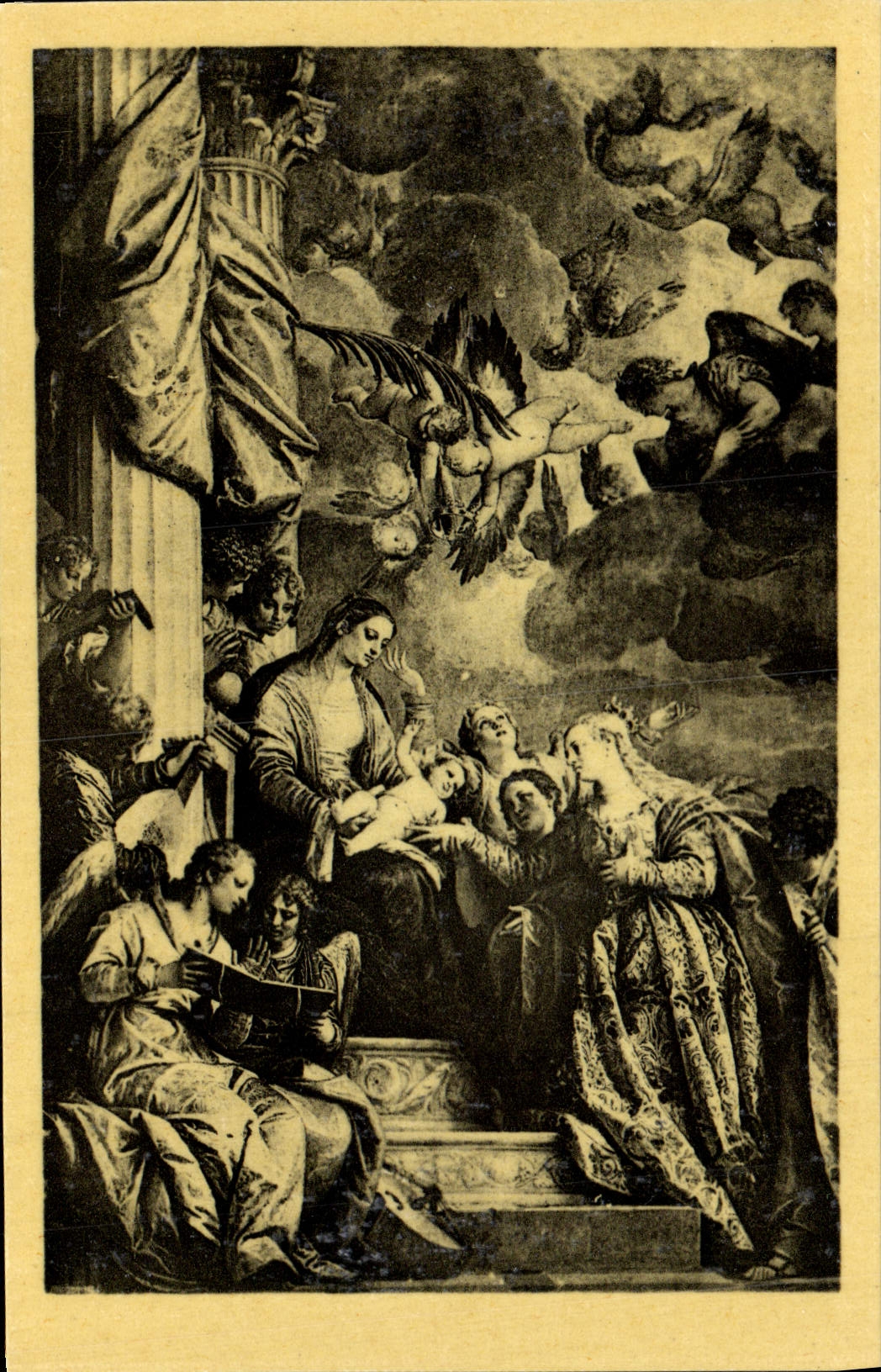 CPA Veronese Venise Eglise Santa Gaterina Le mariage mystique de Sainte Catherine