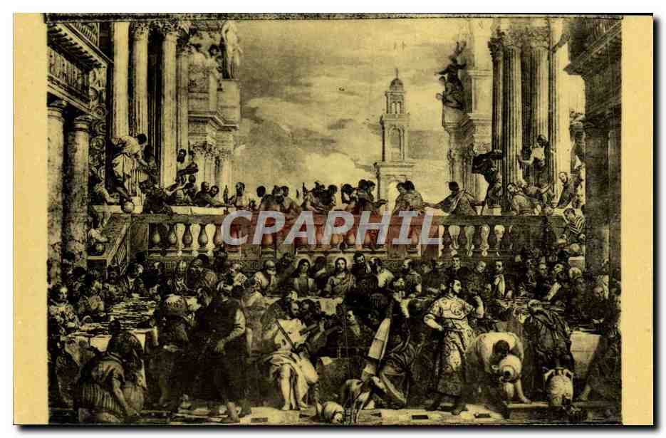 CPA Veronese Les Noces De Cana Paris Musee Du Louvre