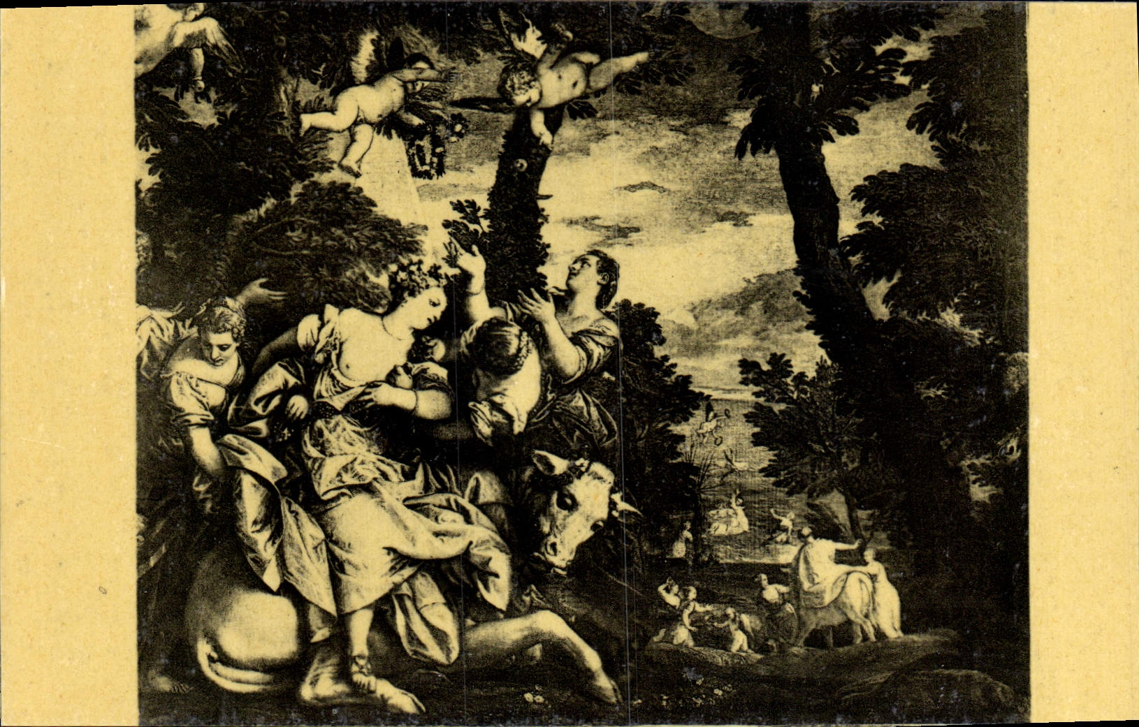 CPA Veronese L'Enlevement D'Europe Venise Palais Ducal Salle Du L'Anticollege