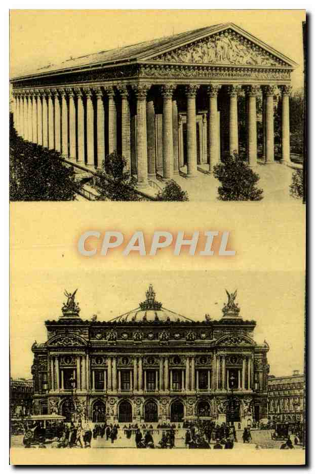 CPA Vegnon Eglise De La Madeleine Garnier L'Opera Paris