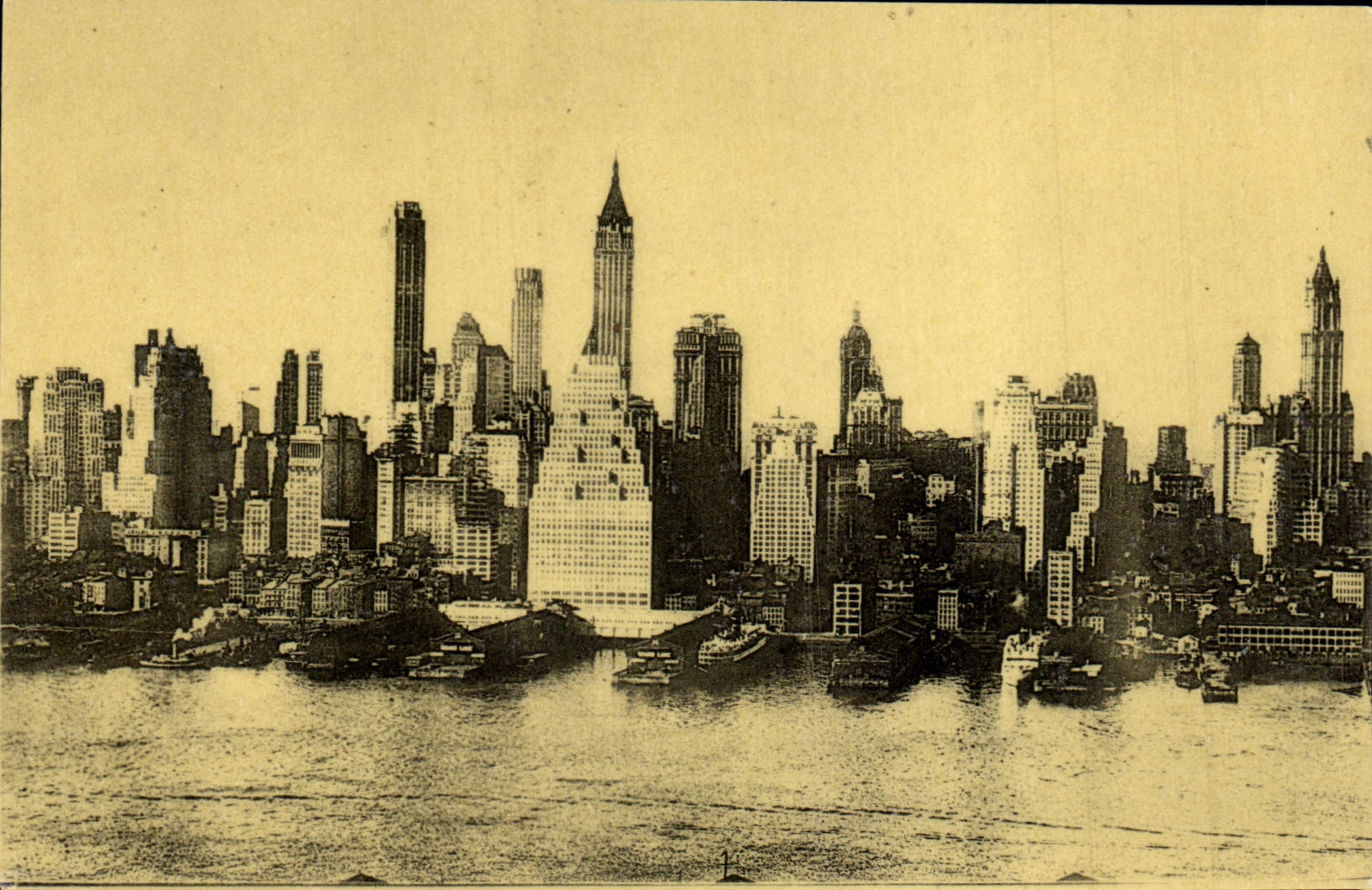 CPA Les Gratte Ciel Et l'East River New York