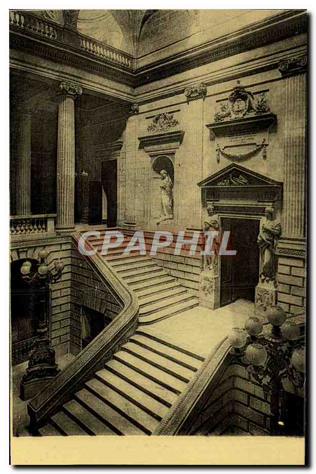 CPA Escalier Du Grand Theatre Bordeaux