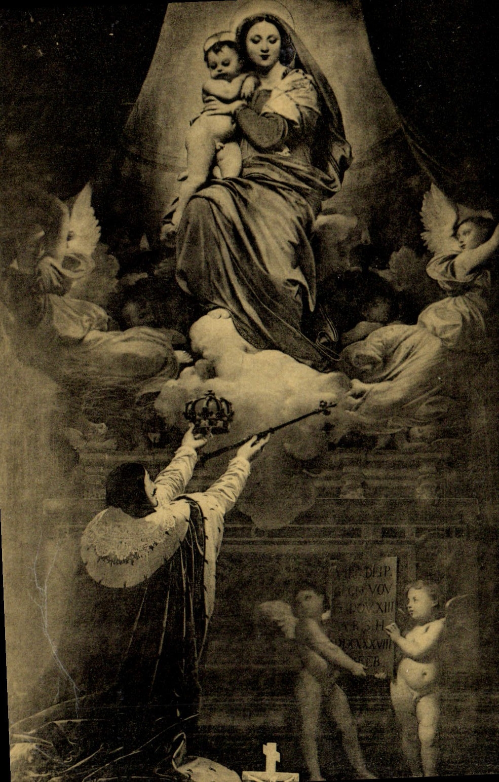 CPA Ingres Le Voeu De Louis Montauban Cathedrale Notre Dame