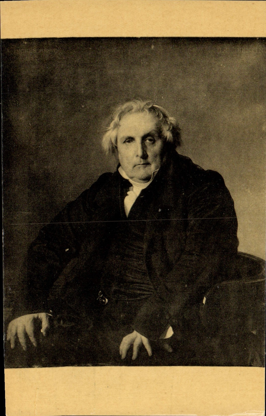 CPA Ingres Portrait de M Bertin l'aine fondateur du Journal des Debats Paris Musee Du Louvre
