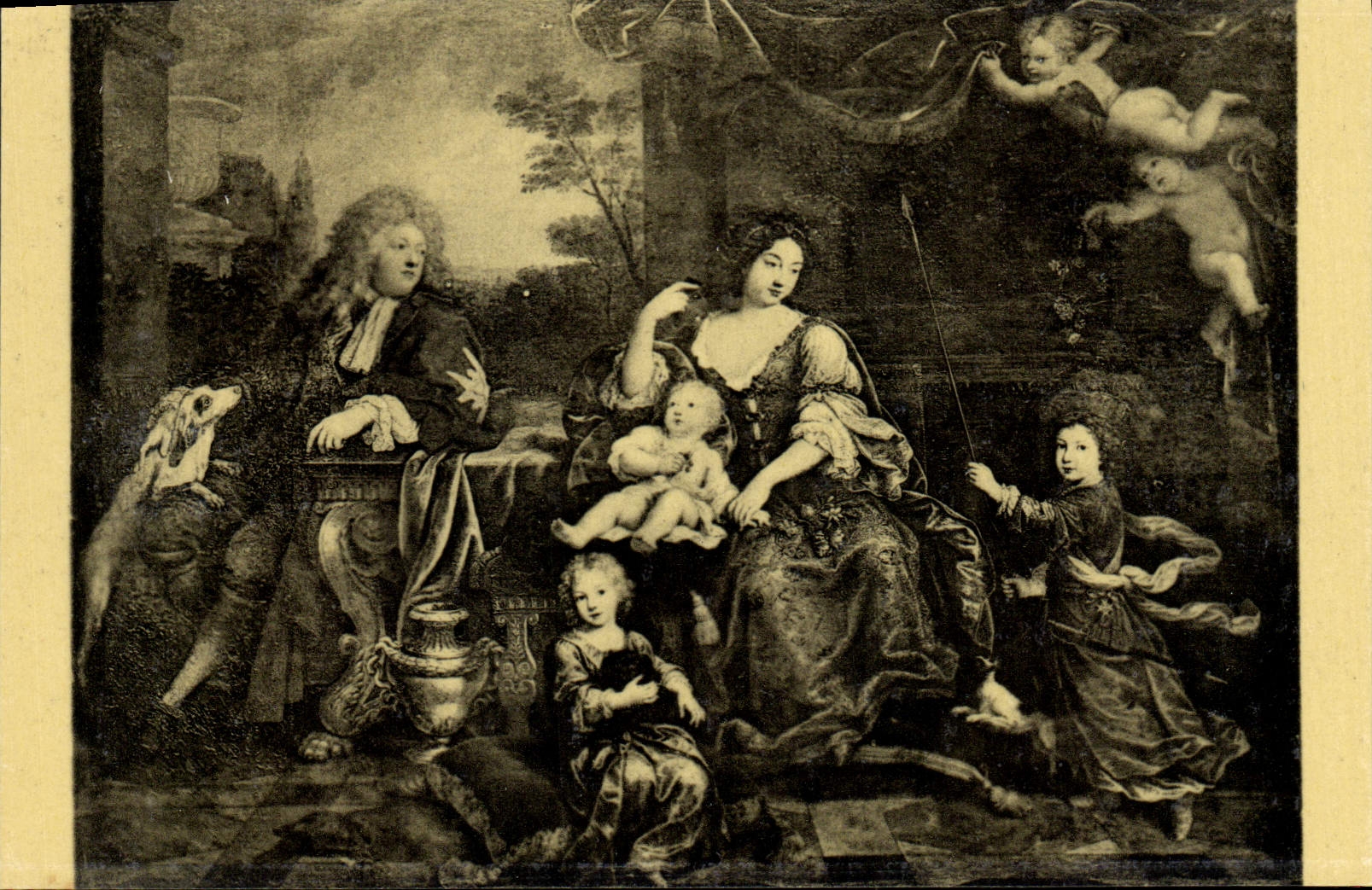 CPA Mignard Portrait Du Grand Dauphin Louis De France Et De Sa Famille Paris Musee Du Louvre