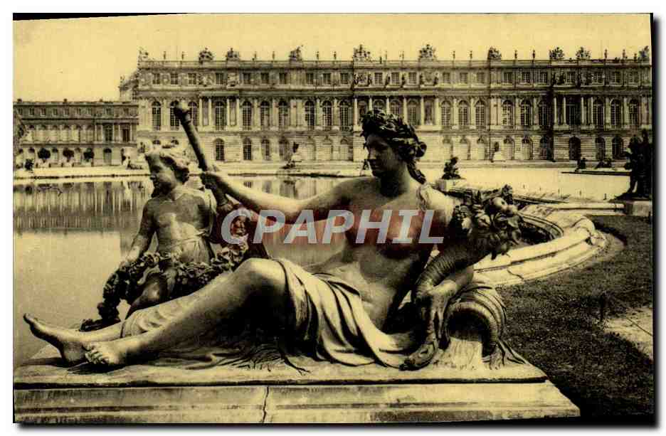 Façade du Château d'eau et la Marne de Le Hongre — Versailles — éditeur Fernand Nathan, n° 8