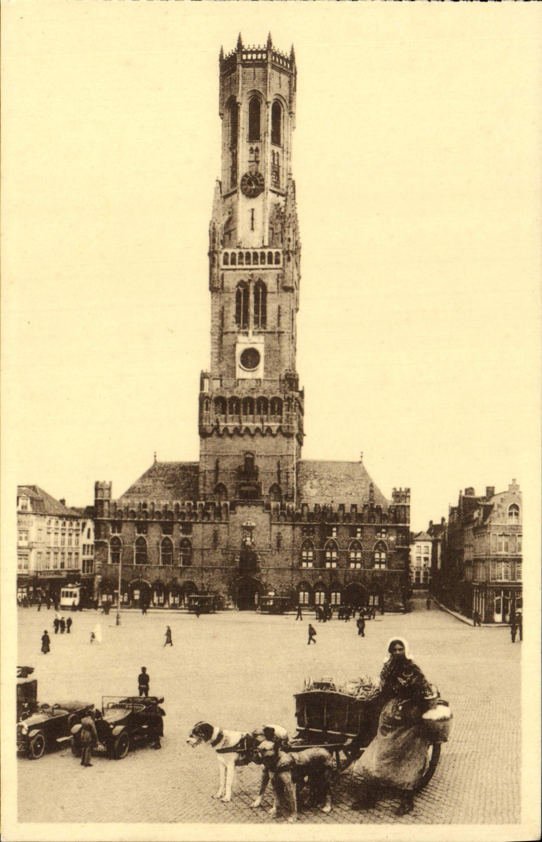 Bruges - Grand'Place — Une Lalliére Fiamarde — Éditeur Em. Thill, Bruxelles
