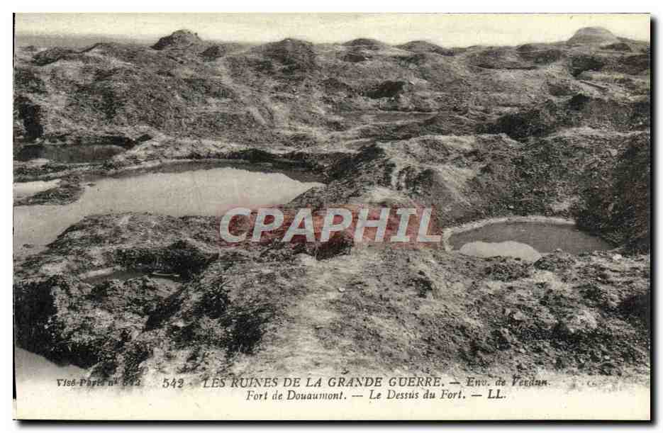 Les Ruines de la Grande Guerre — Fort de Douaumont — Env. de Verdun — Vised-Papier n° 542